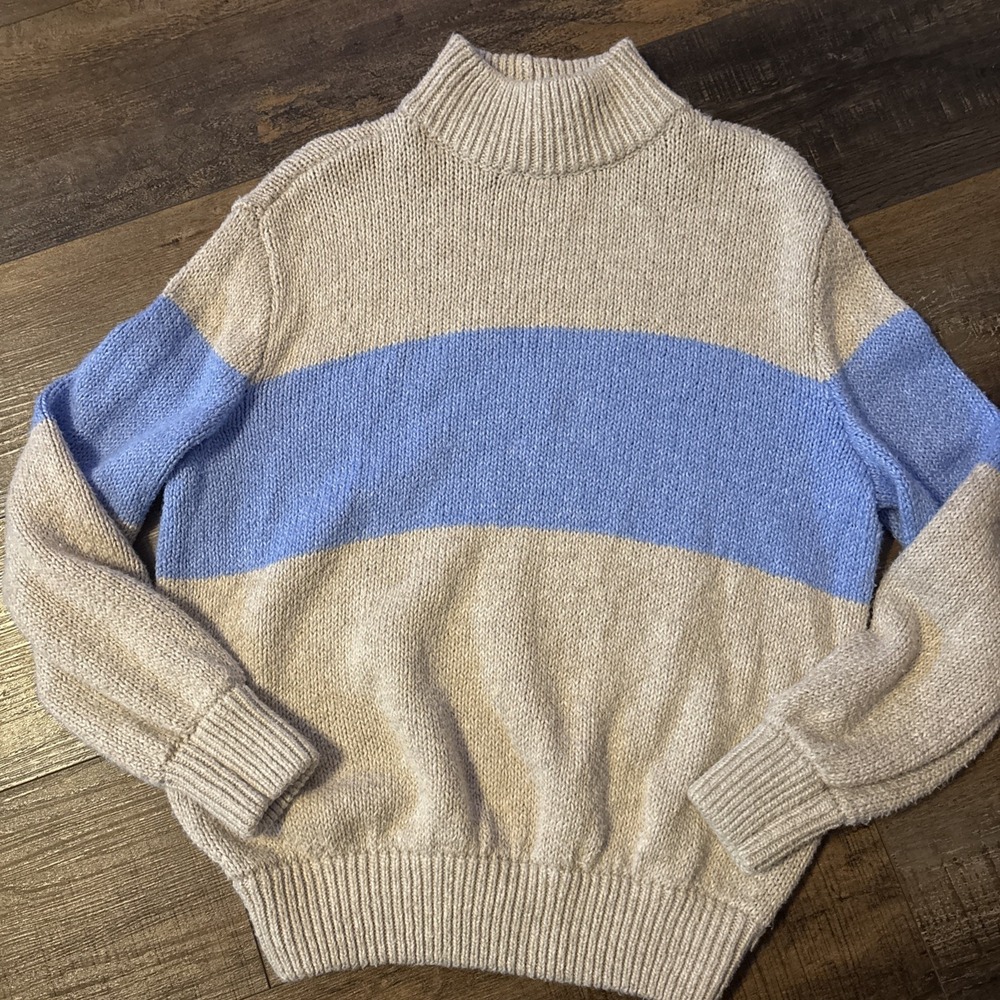 aerie Sweater Mock Neck Small Cozy Soft